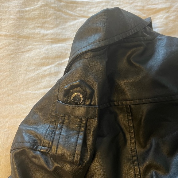 NWT Blank NYC Leather bomber Jacket M - Picture 5 of 9